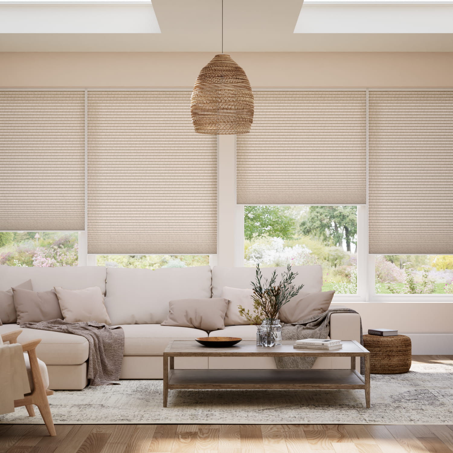 電動 採光ハニカム ホップサック ハニカムシェード