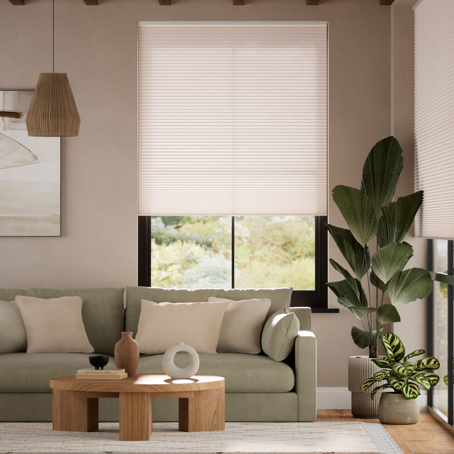 電動 採光ハニカム ヌード ハニカムシェード