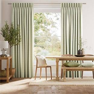 エラストライプ ピスタチオ カーテン サムネイル写真