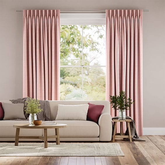 エラストライプ　ストロベリー カーテン