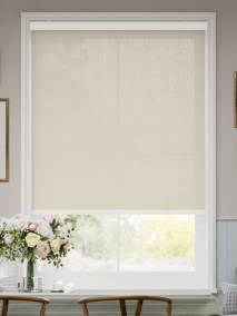 防炎 非遮光 ライトベージュ ロールスクリーン サムネイル写真
