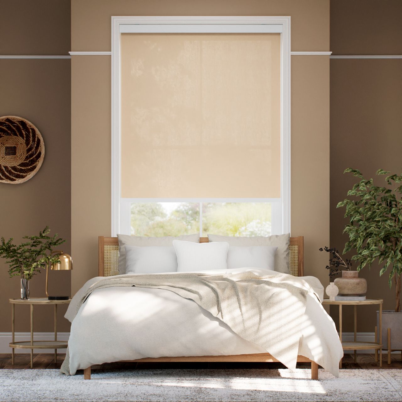 防炎 非遮光 ピーチ ロールスクリーン