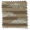 遮光ハニカム 雲 胡桃 見本の写真