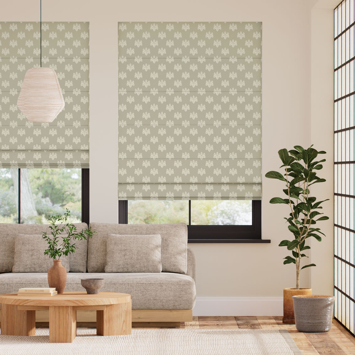 桐 麻 ローマンシェード