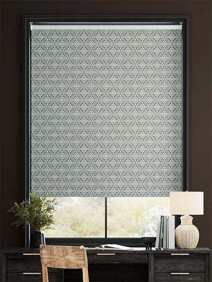 鳥結び 墨黒 ロールスクリーン サムネイル写真