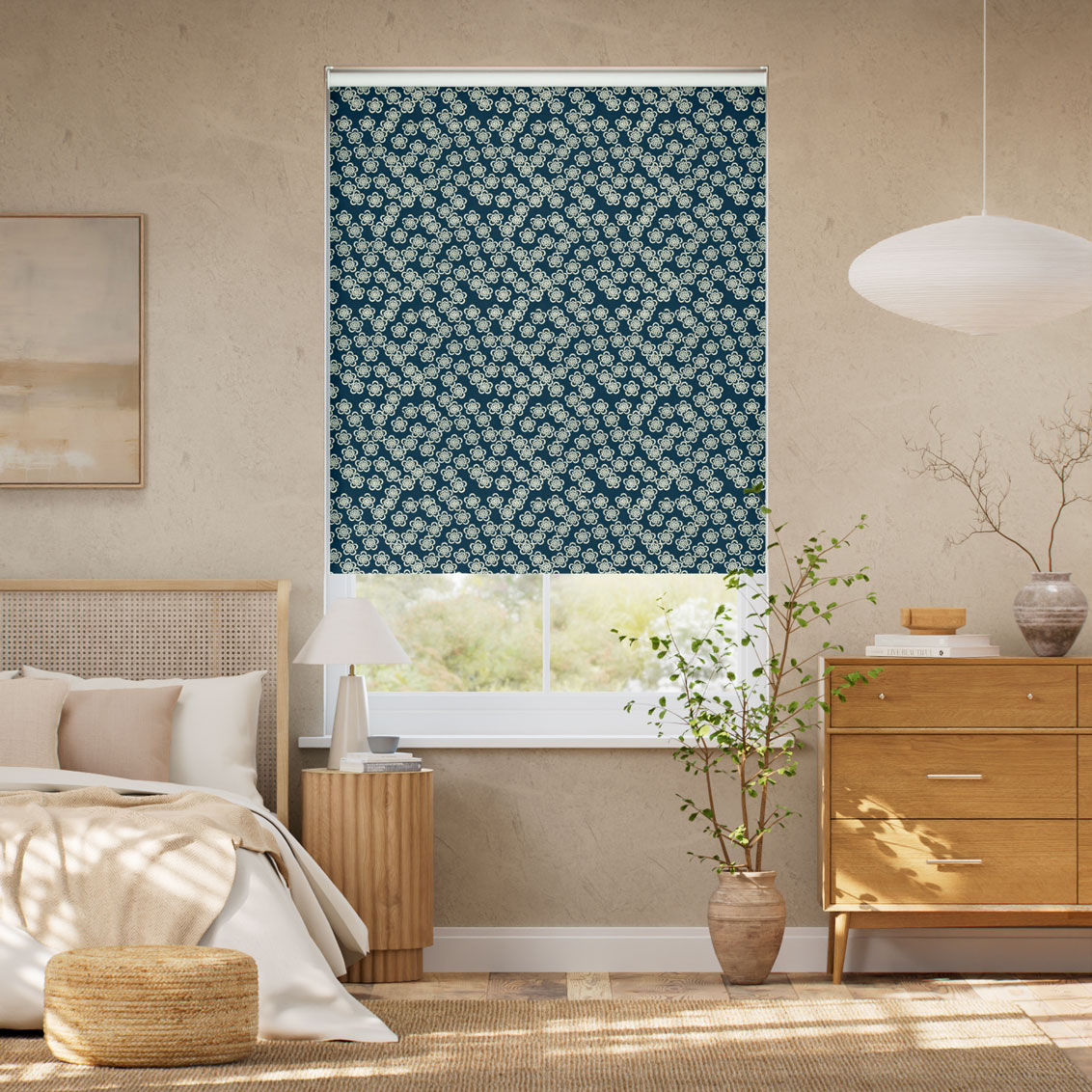 梅 夜空 ロールスクリーン