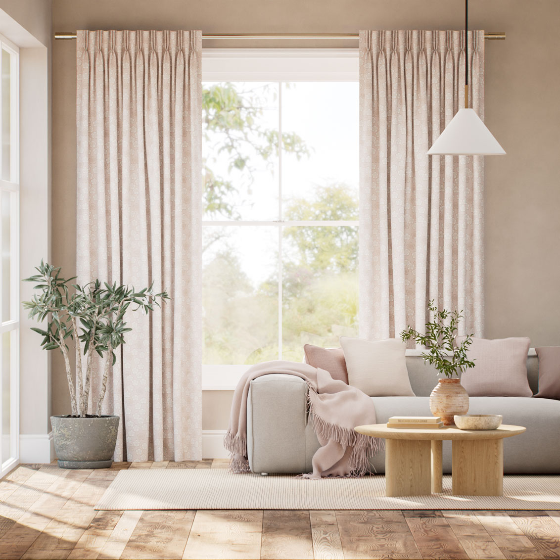 梅 桃 カーテン