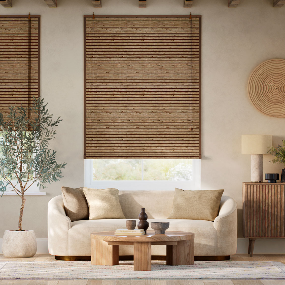 マニラ シダー＆デメララ すだれ ロールアップスクリーン