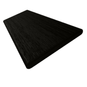 メトロポリタン ブラック ウッドブラインド サンプルの写真