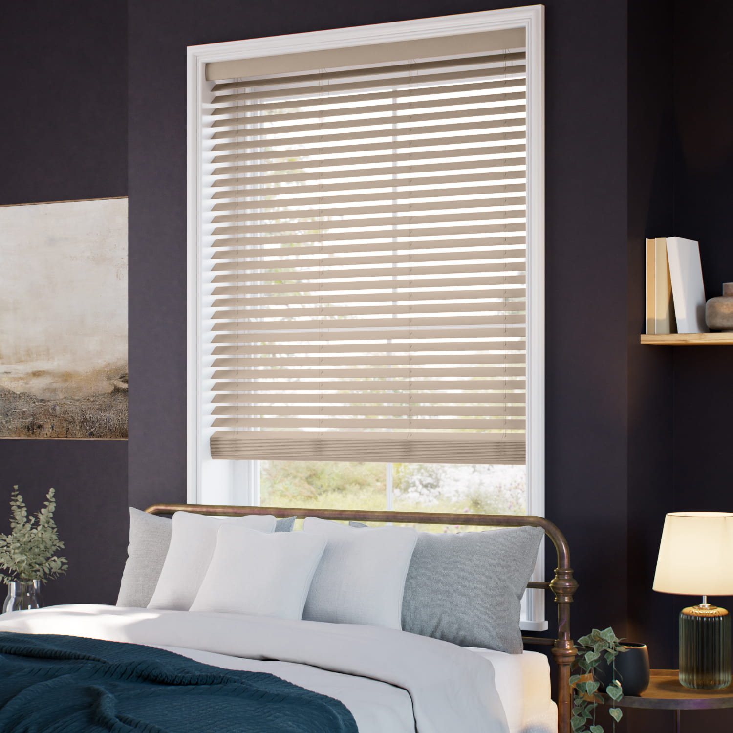 コードレス メトロポリタン クレイ ウッドブラインド