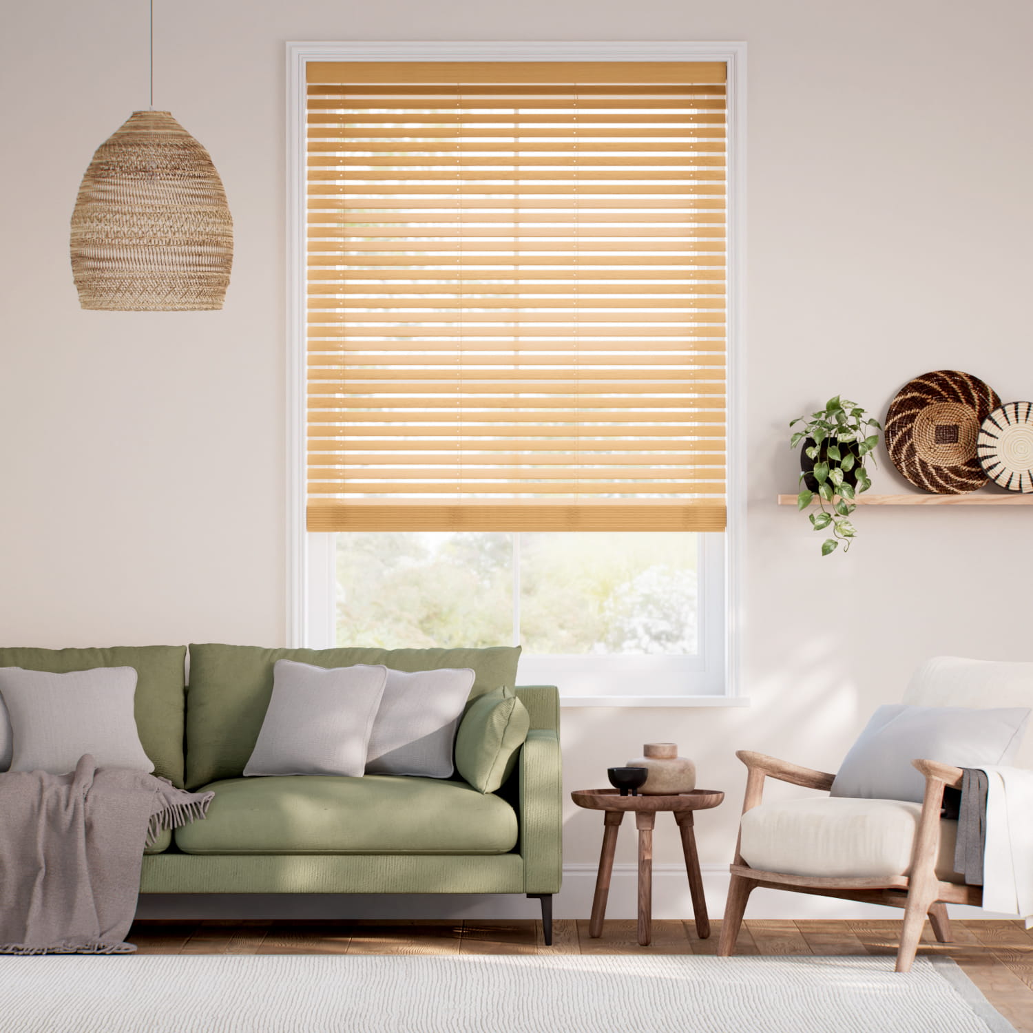 コードレス メトロポリタン ゴールデンオーク ウッドブラインド
