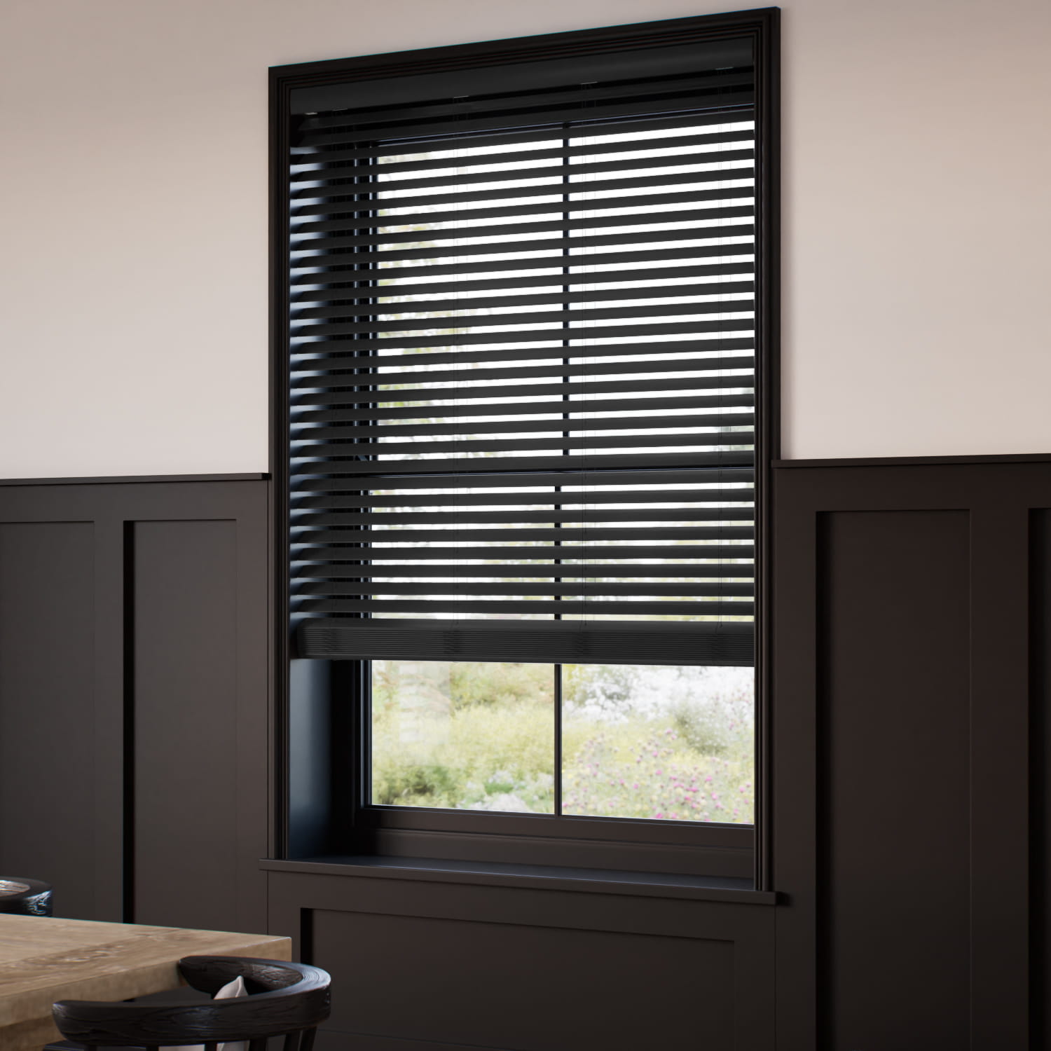 コードレス メトロポリタン ミッドナイト ウッドブラインド