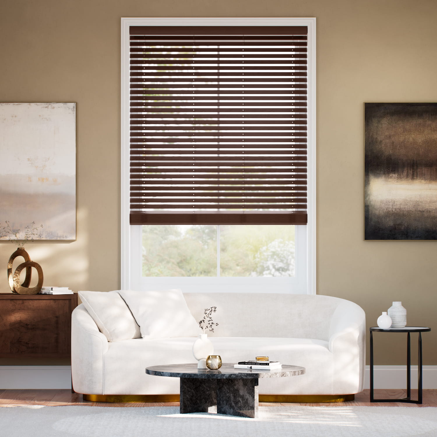 コードレス メトロポリタン ローズウッド ウッドブラインド