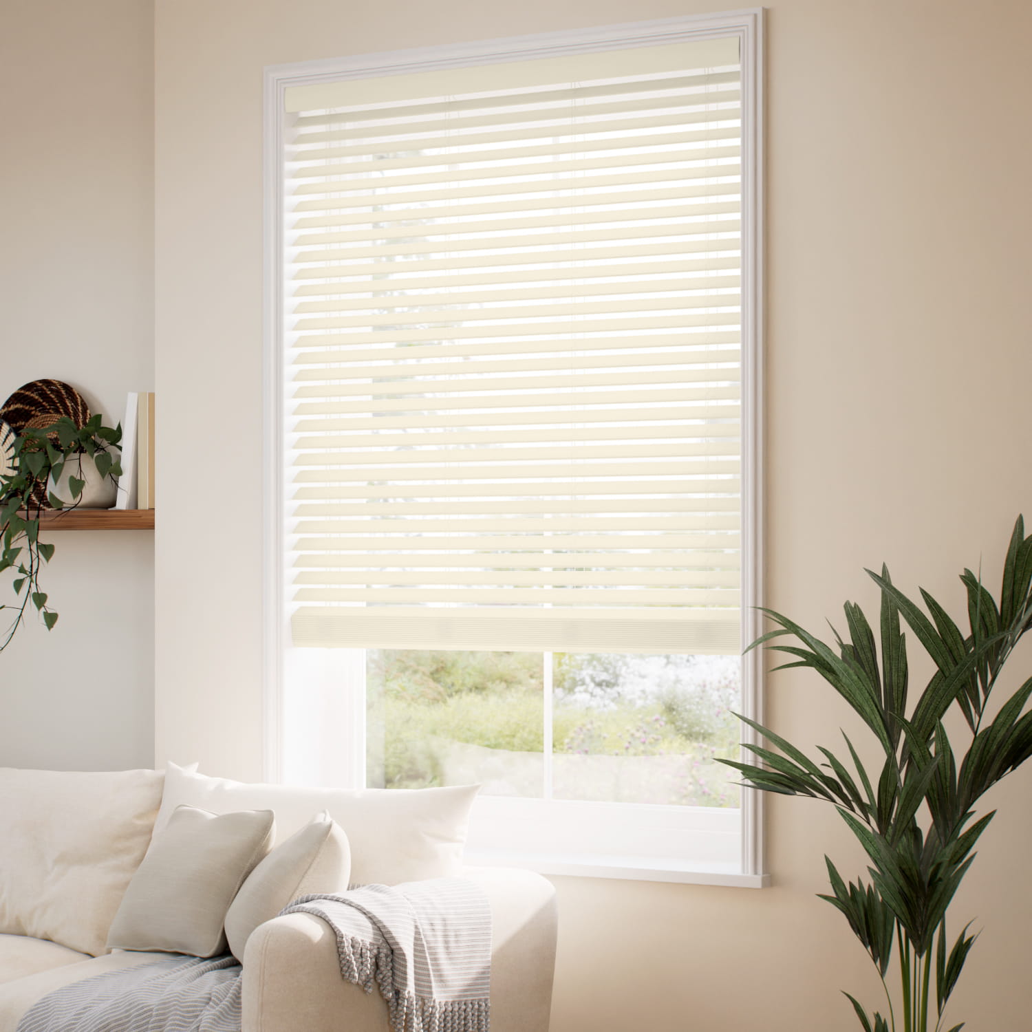 コードレス メトロポリタン バニラ ウッドブラインド