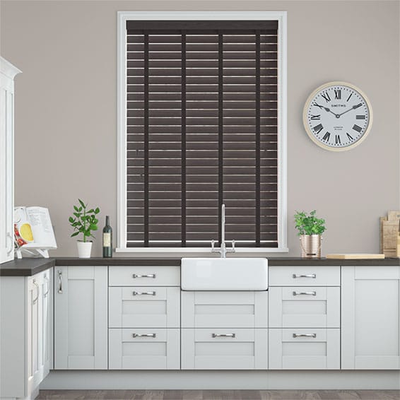 メトロポリタン　ダークオーク＆エスプレッソ ウッドブラインド