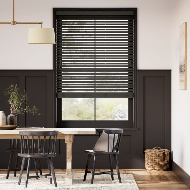メトロポリタン スチールグレー ウッドブラインド