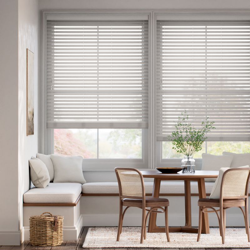 メトロポリタン ライトグレー ウッドブラインド