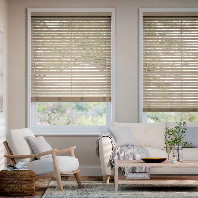 メトロポリタン ライトトープ ウッドブラインド