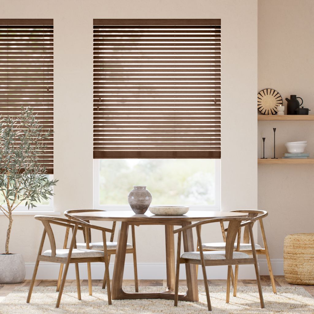 ナチュレ ダークウォルナット ウッドブラインド