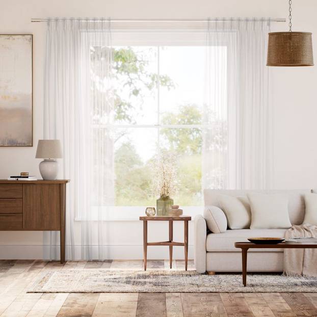 リミニ コットンホワイト カーテン サムネイル写真