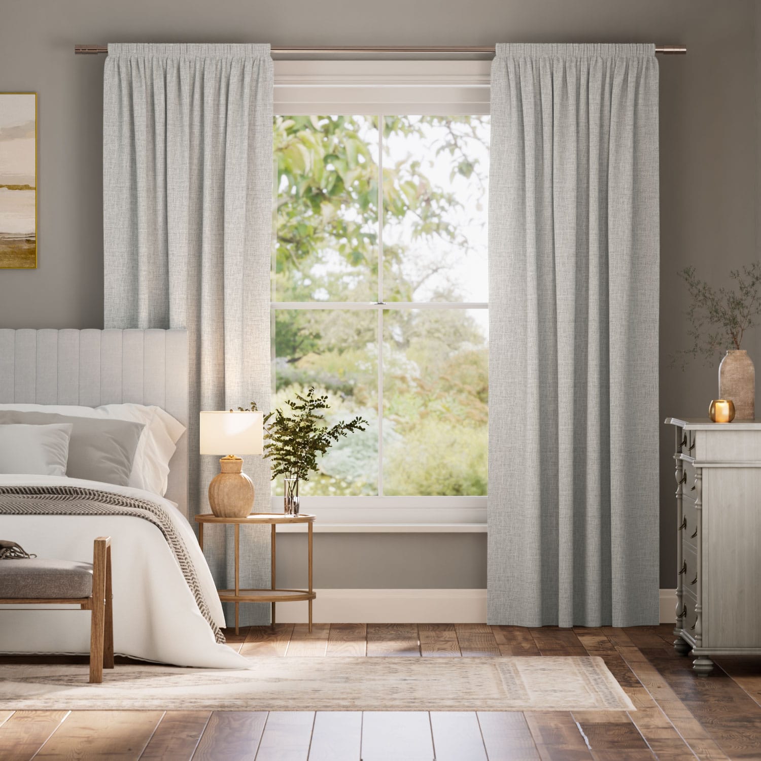 セドナ ペッパー＆レースホワイト カーテン