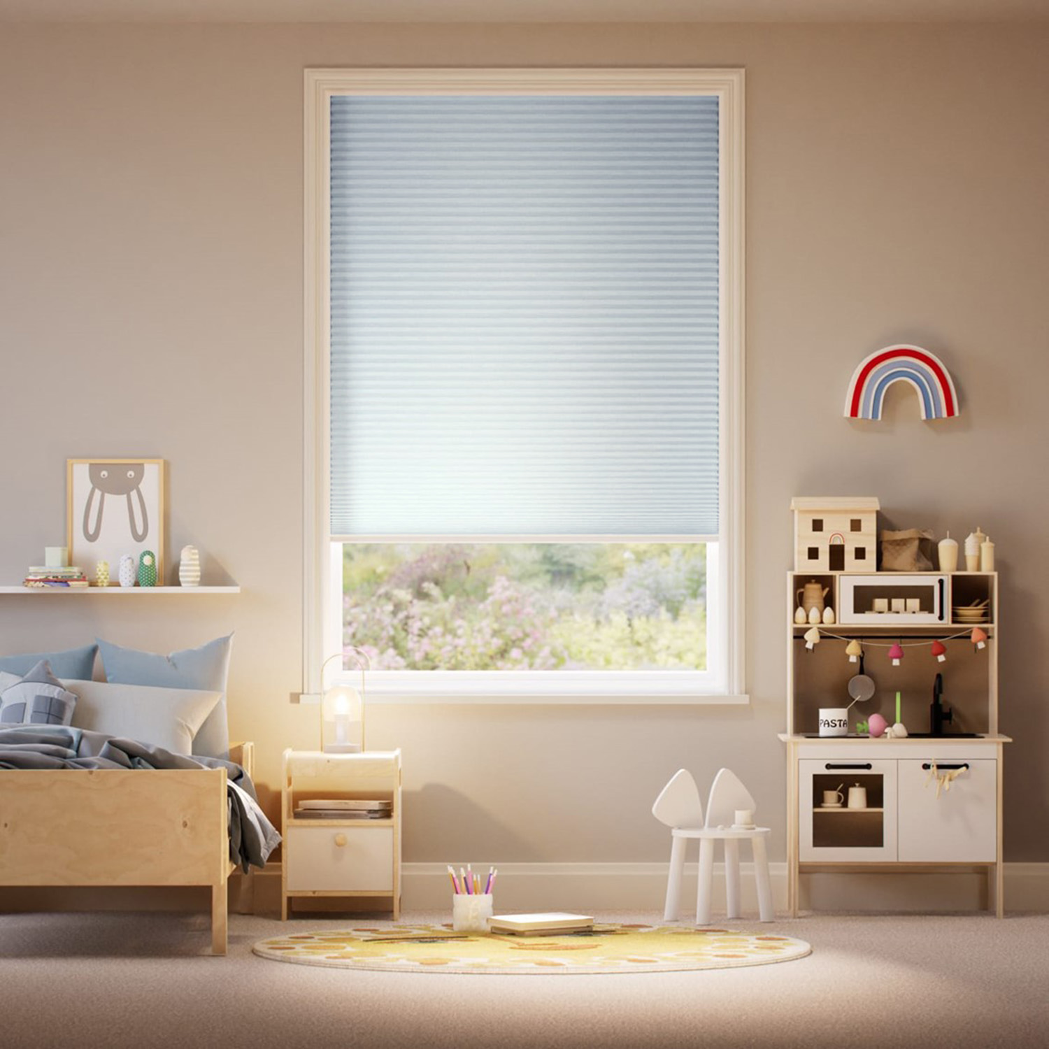 【スリム】完全遮光パーフェクトシェード  ブルーヘイズ