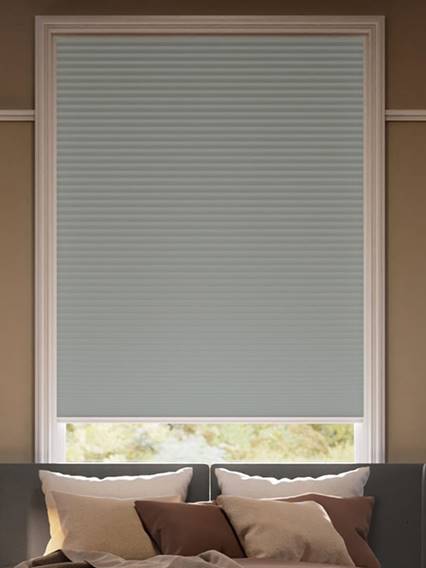 完全遮光パーフェクトスリムシェード ニッケルグレー Blackout Pleated サムネイル写真
