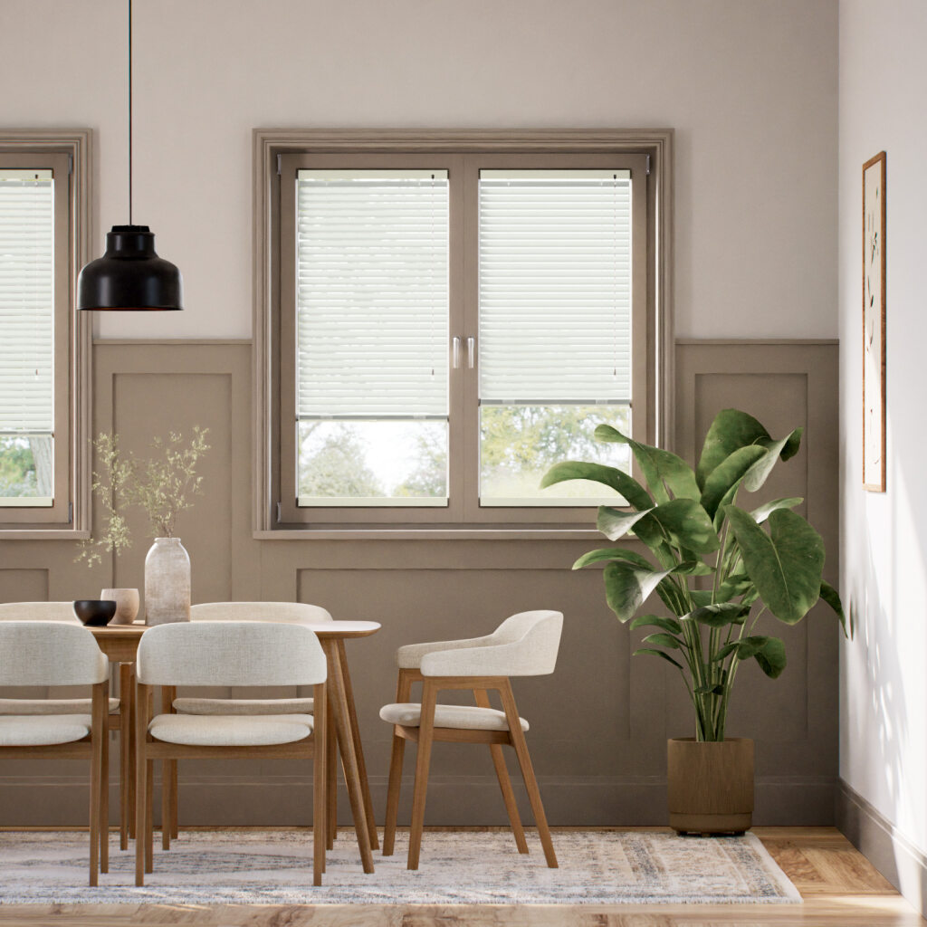 【窓貼りタイプ】プレミアム　シャンパン アルミブラインド