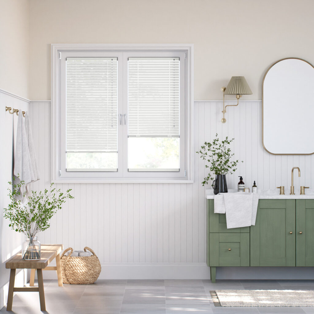 【窓貼りタイプ】エッセンス　スノーフレーク アルミブラインド