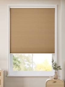 【窓貼りタイプ】遮光 チョコレート コードレス ハニカム Stick2Fit Pleated サムネイル写真