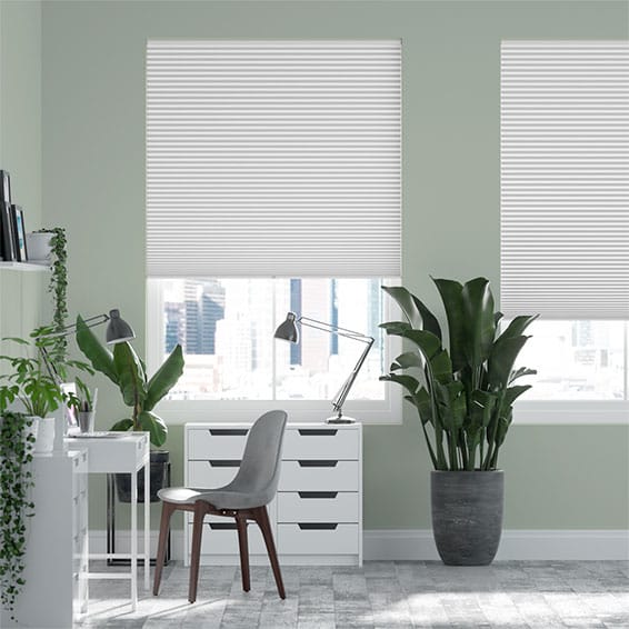 【窓貼りタイプ】遮光 ホワイトダヴ コードレス ハニカム シェード