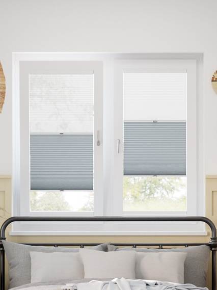 【窓貼りタイプ】ツインハニカム シアースカイ Stick2Fit Day and Night Duo Blind サムネイル写真