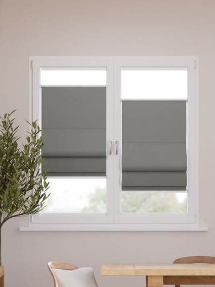 【窓貼りタイプ】カバンディッシュ トーングレー Top Down Bottom Up Stick2Fit Roman Blind サムネイル写真