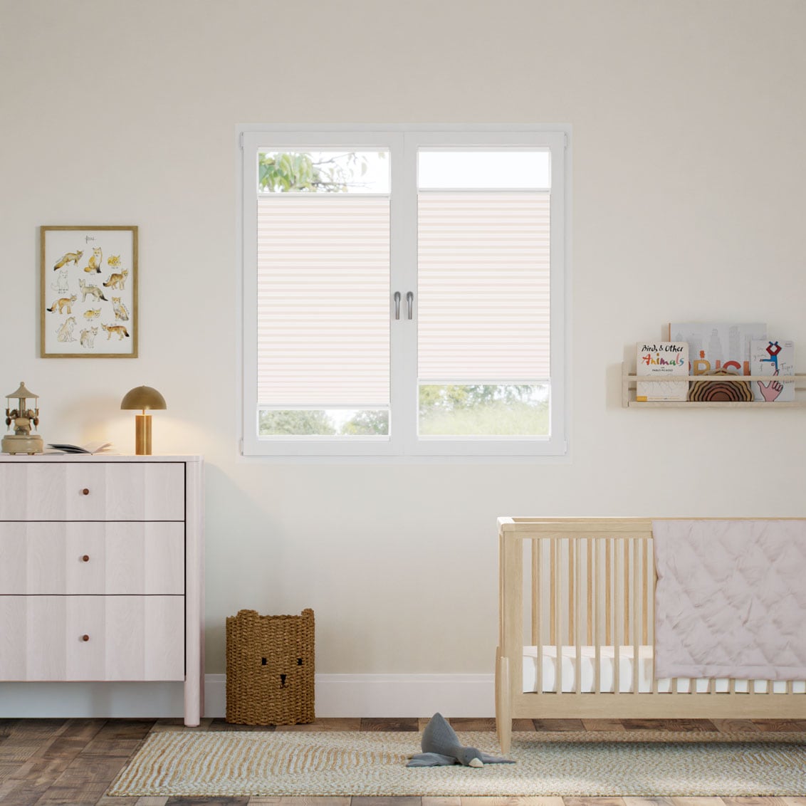 【窓貼りタイプ】採光 ヌード ハニカム シェード