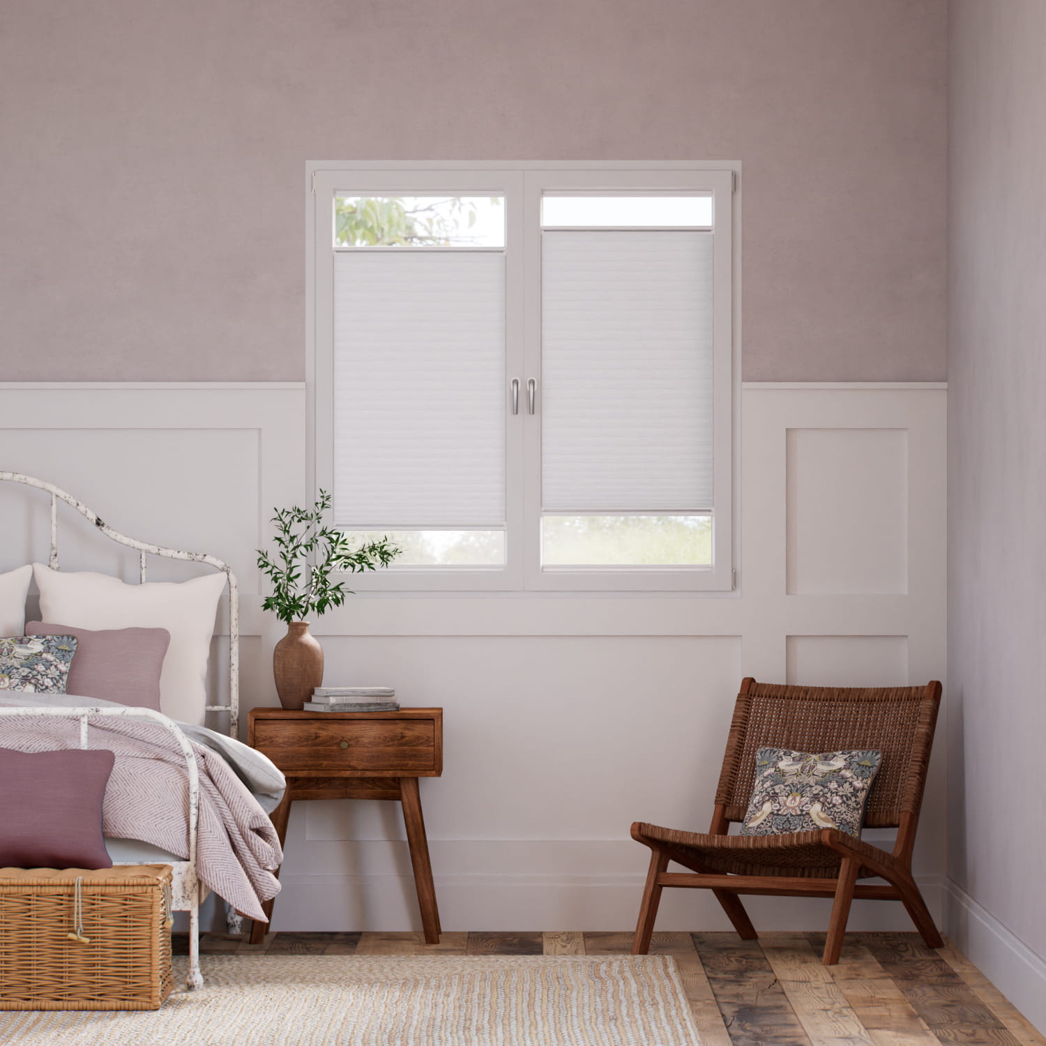 【窓貼りタイプ】採光 ウィステリア ハニカム シェード