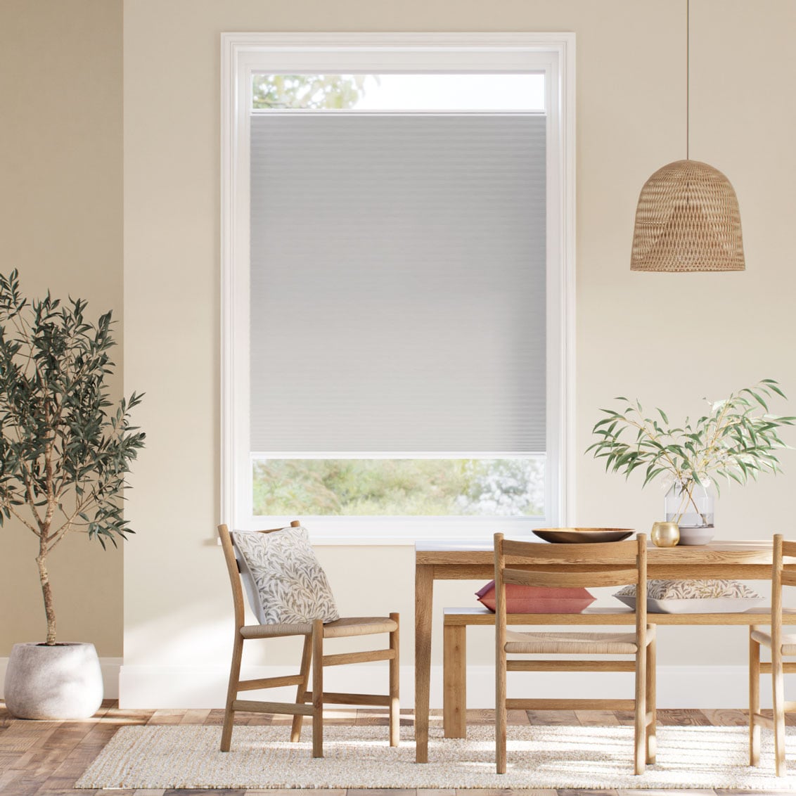 【窓貼りタイプ】遮光 プラム ハニカム シェード