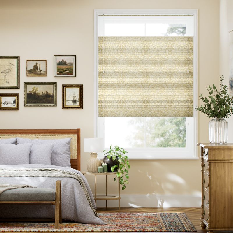 採光トップダウンハニカム ウィリアムモリス ブラックソーン サフラン シェード