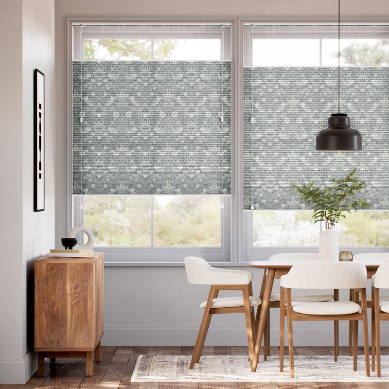 採光トップダウンハニカム ウィリアムモリス いちご泥棒 マナーグレー シェード