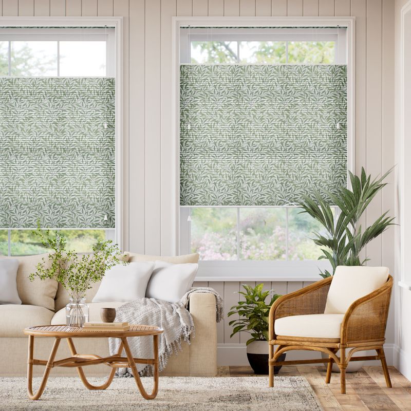 採光トップダウンハニカム ウィリアムモリス ウイローバウ バイン シェード