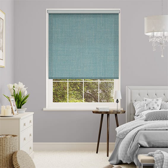 サーマル ルグゼ遮光 ティール ロールスクリーン