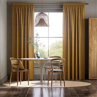 ベルベット アンティーク ゴールド カーテン サムネイル写真