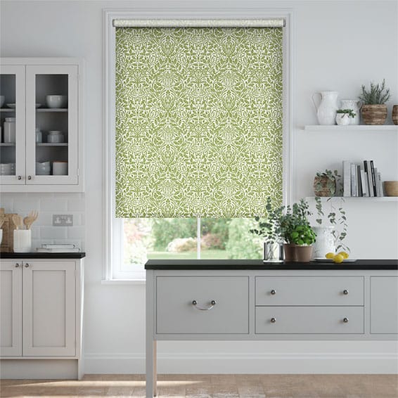 William Morris -ウィリアムモリス　エイコーン　リーフ ロールスクリーン