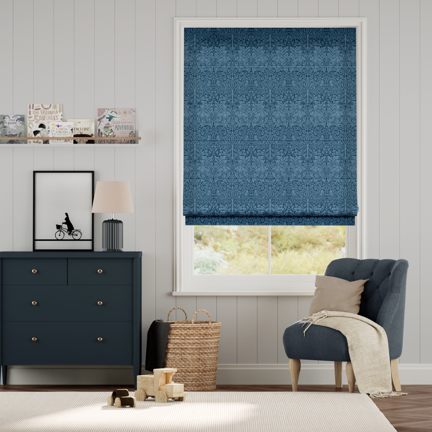 ウィリアムモリス ブラザーラビット エーゲ ローマンシェード