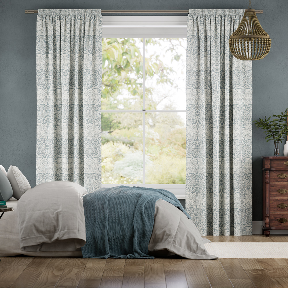 ウィリアムモリス ブラザーラビット ブルーグレー カーテン