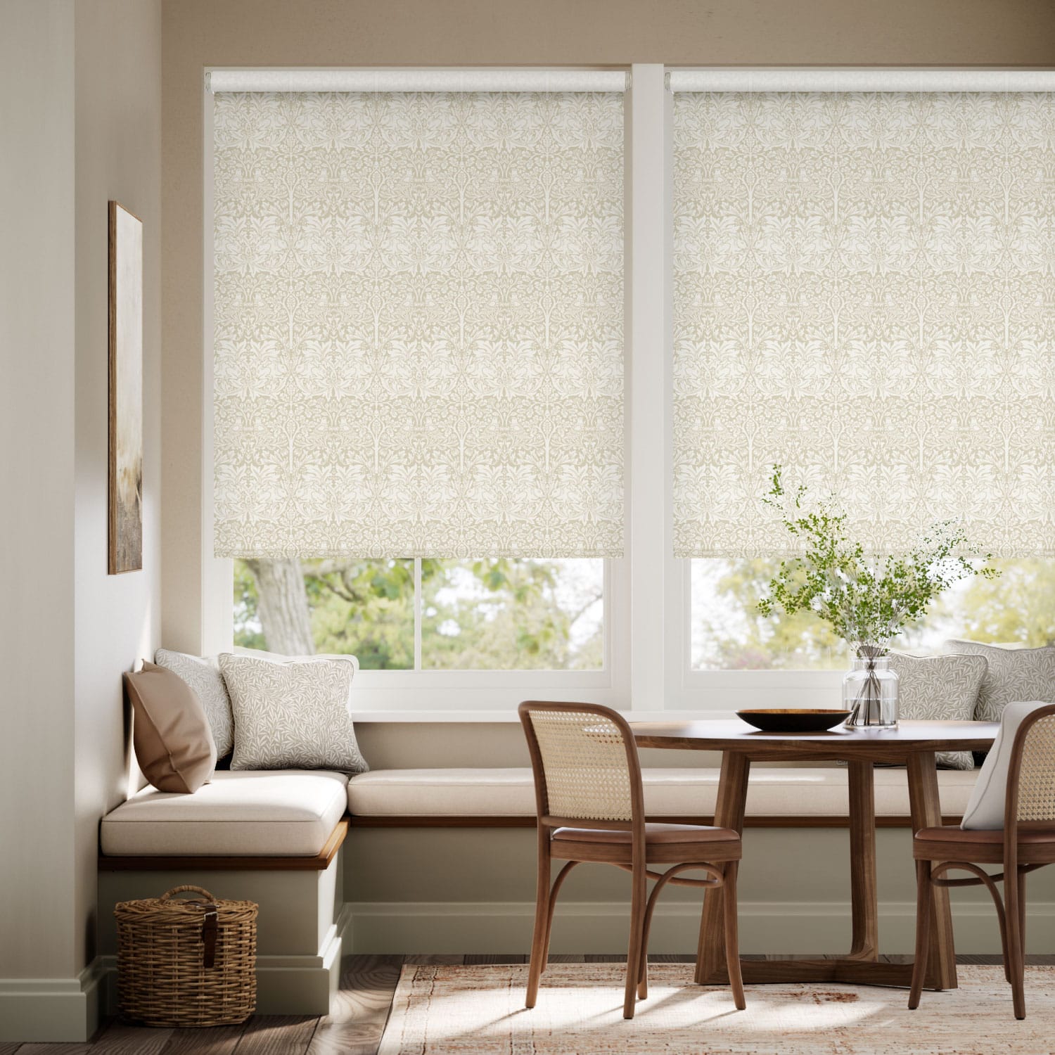 ウィリアムモリス ブラザーラビット パーチメント ロールスクリーン