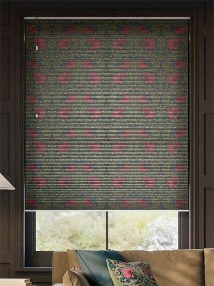 採光ハニカム ウィリアムモリス ピンパーネル ティール ハニカムシェード サムネイル写真