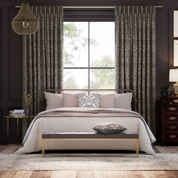 ウィリアムモリス いちご泥棒 アンティークブロンズ ジャガード織　 カーテン サムネイル写真