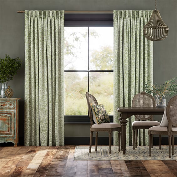 ウィリアムモリス ウイロー クローバー カーテン