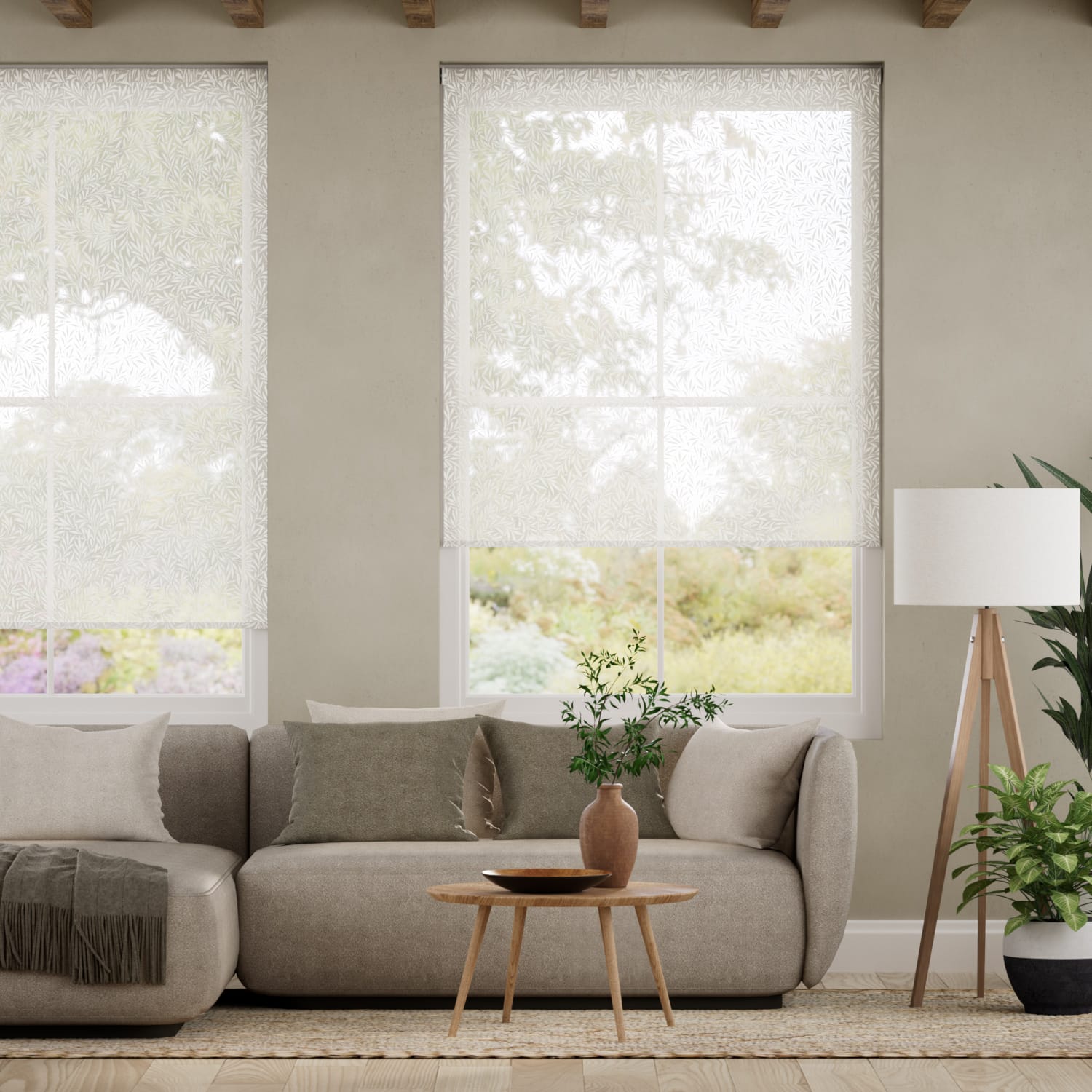 ウィリアムモリス ウイロー ペブル ボイル ロールスクリーン